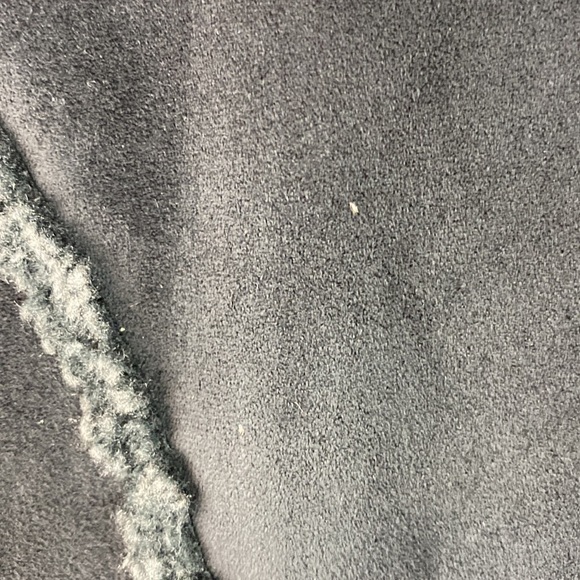 LL Bean Black Faux Suede Shearling Jacket- Size Medium - Picture 11 of 13